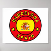 Barcelona Spanje Poster (Voorkant)