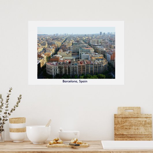 Barcelona, Spanje, poster print (Keuken)