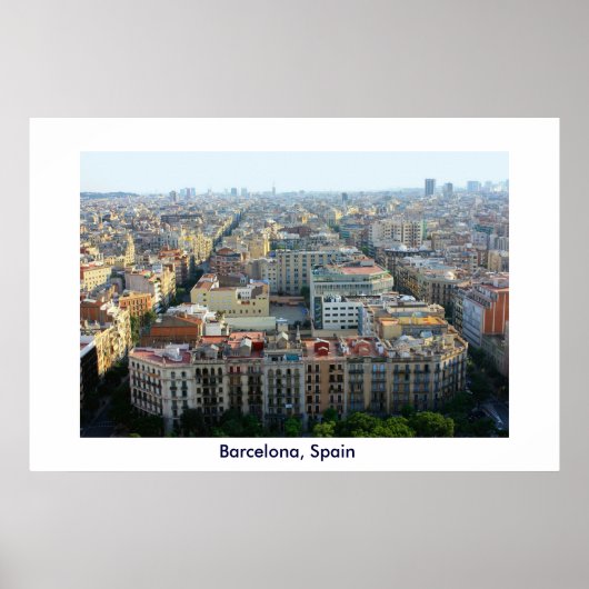 Barcelona, Spanje, poster print (Voorkant)