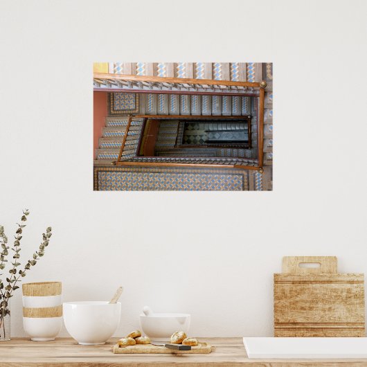 Barcelona, Spanje - Poster van de Patterned Tegel  (Keuken)