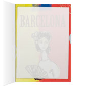 Barcelona Spanje poster van het klassieke reisverk (Binnen (Rechts))
