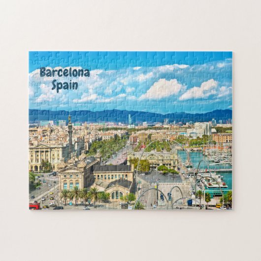 Barcelona, Spanje, prachtig Uitzicht Legpuzzel (Horizontaal)