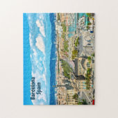 Barcelona, Spanje, prachtig Uitzicht Legpuzzel (Verticaal)