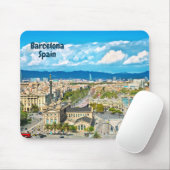 Barcelona, Spanje, prachtig Uitzicht Muismat (Met muis)