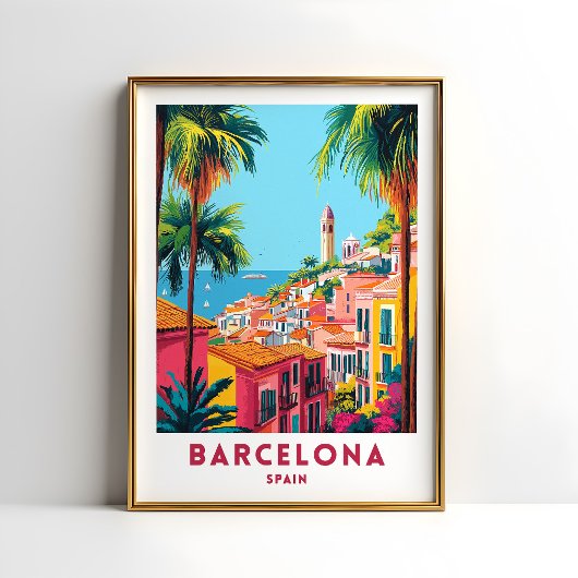 Barcelona Spanje Reisposter Muurkunst Poster