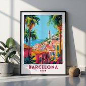Barcelona Spanje Reisposter Muurkunst Poster