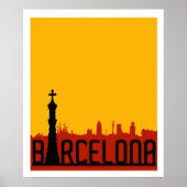 Barcelona, Spanje, reisposter Poster (Voorkant)