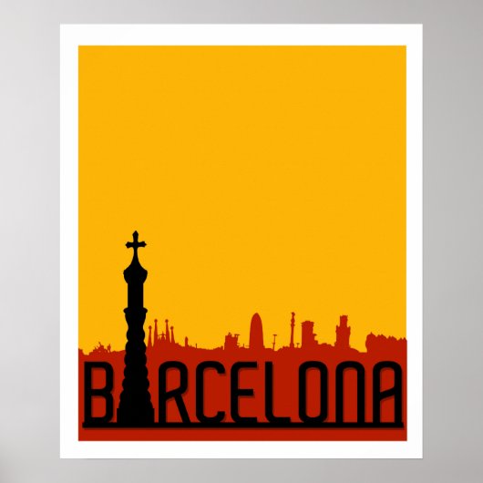 Barcelona, Spanje, reisposter Poster (Voorkant)
