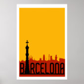 Barcelona, Spanje, reisposter Poster (Voorkant)