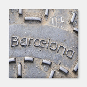 Barcelona Spanje Reisvriend Magnet verander jaar