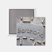 Barcelona Spanje Reizen Koelkast Magnet Verander J (Voorkant / Achterkant)