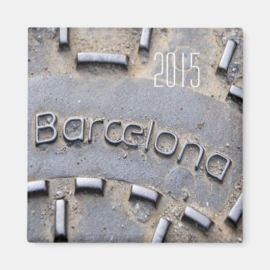 Barcelona Spanje Reizen Koelkast Magnet Verander J (Voorkant)