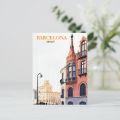 barcelona spanje reizen kunst Vintage Briefkaart (Staand voorkant)