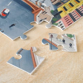 barcelona spanje reizen kunst Vintage Legpuzzel (Zijkant)