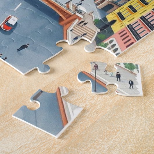 barcelona spanje reizen kunst Vintage Legpuzzel (Zijkant)