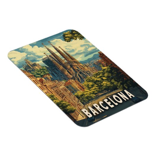 Barcelona, Spanje Reizen Magneet (Rechterzijde)