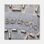 Barcelona Spanje Reizen Souvenir Koelkast Magnet (Voorkant)