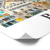 Barcelona Spanje Reizen Waterverf Hand getekend Poster (Hoek)