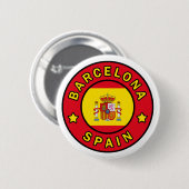 Barcelona Spanje Ronde Button 5,7 Cm (Voorkant /achterkant)