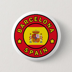 Barcelona Spanje Ronde Button 5,7 Cm