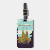 Barcelona, Spanje - Sagrada Familia Bagagelabel (Voorkant verticaal)