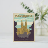 Barcelona, Spanje - Sagrada Familia Briefkaart (Staand voorkant)