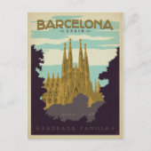Barcelona, Spanje - Sagrada Familia Briefkaart (Voorkant)
