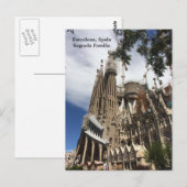 Barcelona Spanje Sagrada Familia Briefkaart (Voorkant / Achterkant)