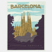 Barcelona, Spanje - Sagrada Familia Fleece Deken (Voorkant)