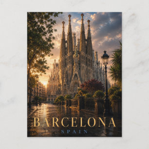 Barcelona Spanje Sagrada Família REALMS Briefkaart