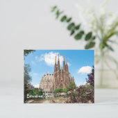 Barcelona, Spanje Sagrada Familia Tempel Briefkaart (Staand voorkant)