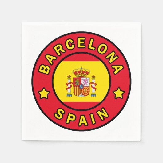 Barcelona Spanje Servet (Voorkant)