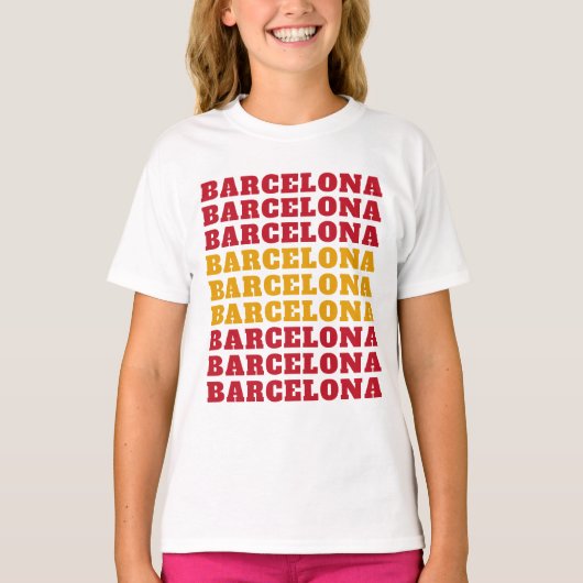 Barcelona Spanje shirten en jassen T-shirt (Voorkant)