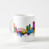 Barcelona Spanje Silhouet Koffiemok (Voorkant links)