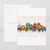 Barcelona Spanje Skyline Feestdagenkaart (Voorkant / Achterkant)