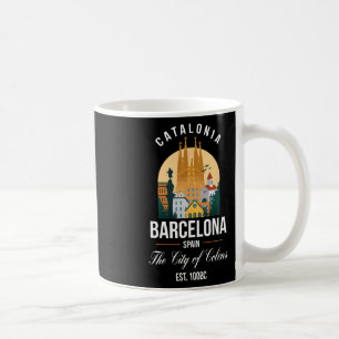 Barcelona Spanje Skyline Souvenirs Familie Vakanti Koffiemok