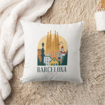 Barcelona Spanje Skyline Vintage