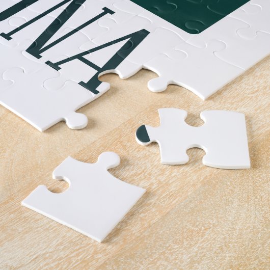 Barcelona Spanje Skyline Vintage Legpuzzel (Zijkant)