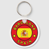 Barcelona Spanje sleutelhanger (Voorkant)