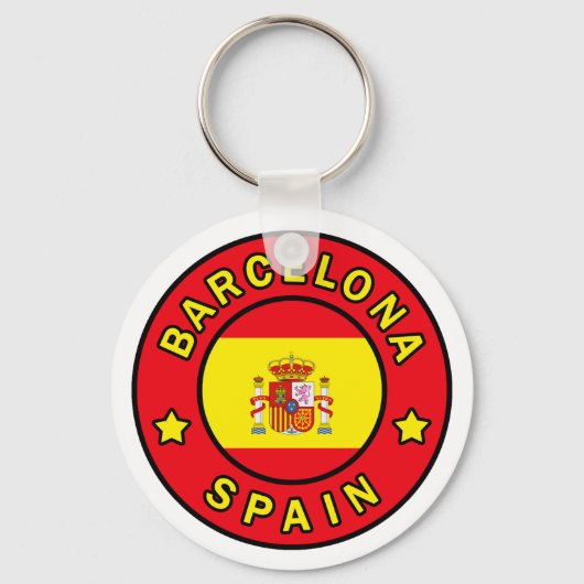 Barcelona Spanje sleutelhanger (Voorkant)