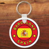 Barcelona Spanje sleutelhanger (Voorkant)