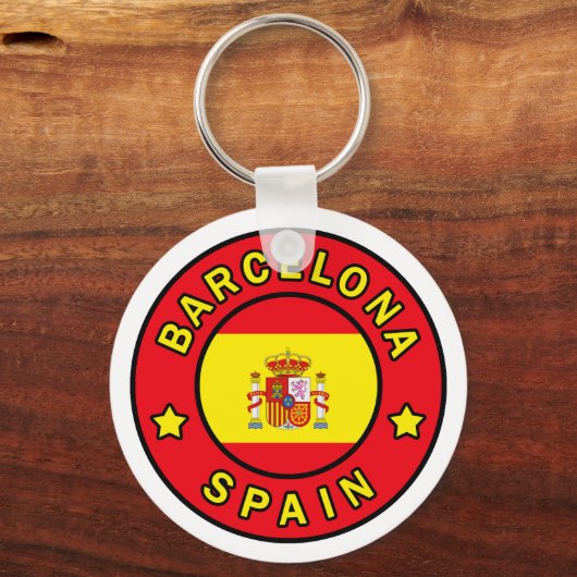 Barcelona Spanje sleutelhanger (Voorkant)