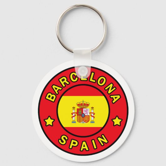 Barcelona Spanje Sleutelhanger (Voorkant)
