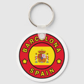Barcelona Spanje Sleutelhanger (Voorkant)