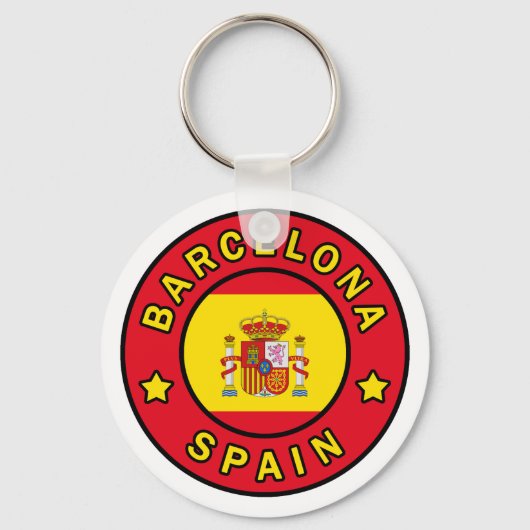 Barcelona Spanje Sleutelhanger (Voorkant)