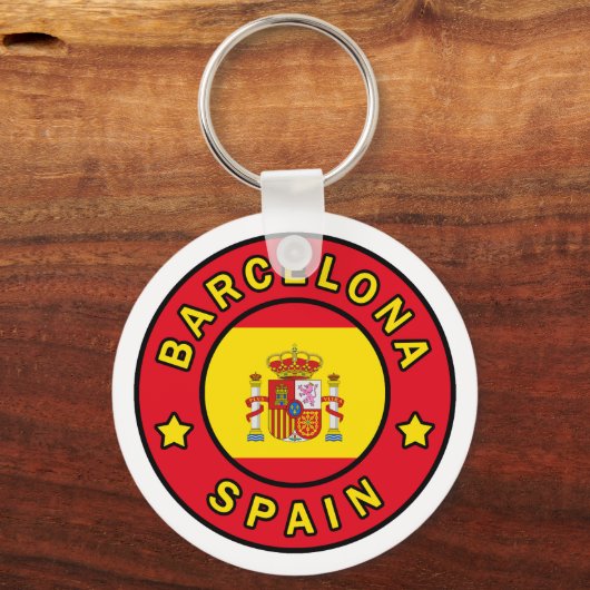 Barcelona Spanje Sleutelhanger (Voorkant)