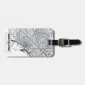 Barcelona, Spanje | Stadskaart Bagagelabel (Voorkant horizontaal)
