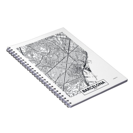 Barcelona, Spanje | Stadskaart Notitieboek (Rechterzijde)