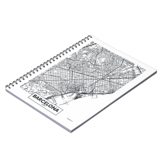 Barcelona, Spanje | Stadskaart Notitieboek (Linkerzijde)