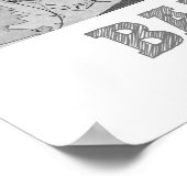 Barcelona - Spanje - Stadskaart voor het Spaanse P Poster (Hoek)